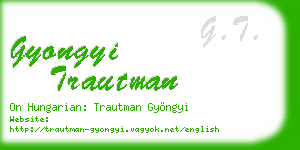 gyongyi trautman business card